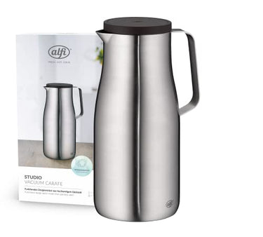 alfi STUDIO TT 1.5l, stainless steel, vacuum flask made of double-walled, matte stainless steel, keeps hot for 12 hours, cold for 24 hours, screw cap, large opening, dishwasher-safe, BPA-free on sale